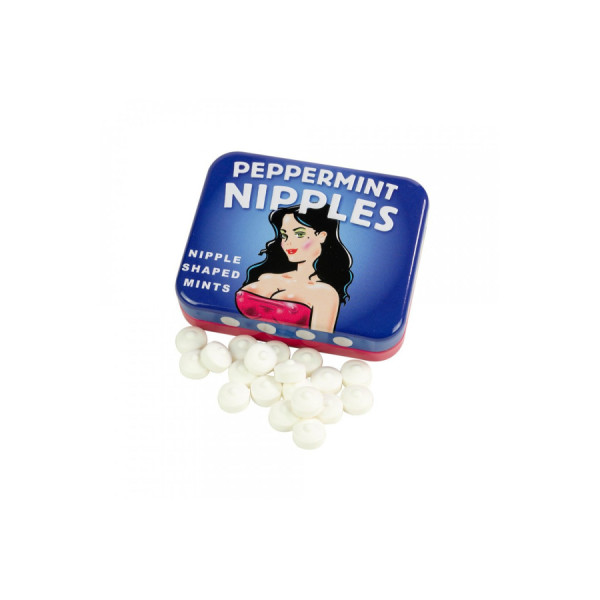 Boite de bonbons à la menthe en forme de seins, sans sucre 